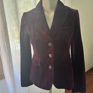Banana Republic Purple Blazer Tailored Suit Jacket